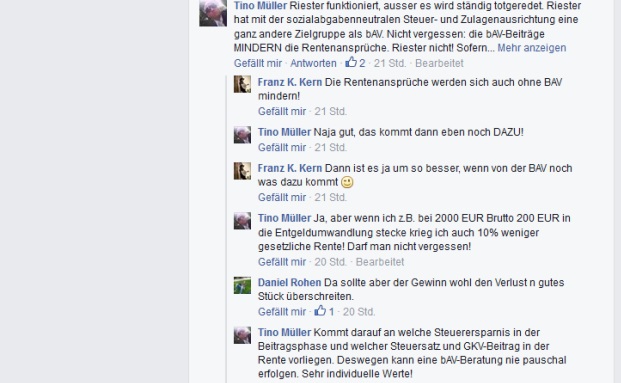 „Die Rentenansprüche werden sich auch ohne bAV mindern“