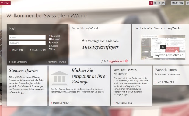 Swiss Life entwickelt zusammen mit Kunden neues Online-Portal