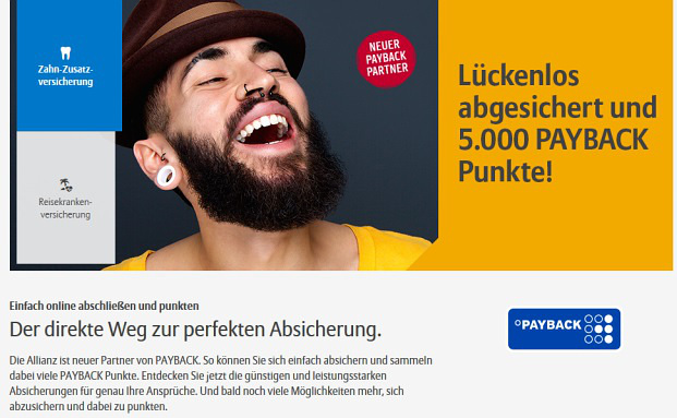 Punkte sammeln mit Versicherungen
