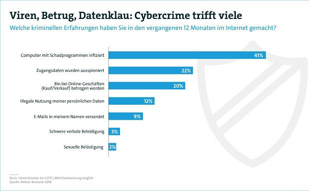 Jeder zweite Internetnutzer ist Opfer von Cybercrime