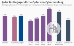 Jeder fünfte Jugendliche ist Opfer von Cybermobbing
