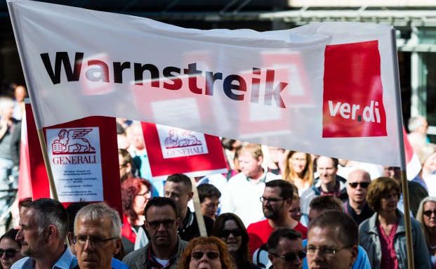 Verdi droht mit neuen Streiks in der Versicherungsbranche