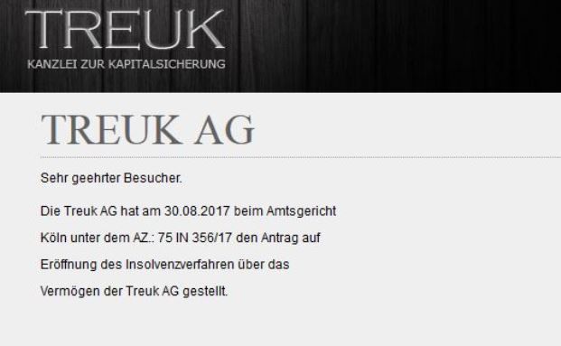 Policenaufkäufer Treuk ist pleite