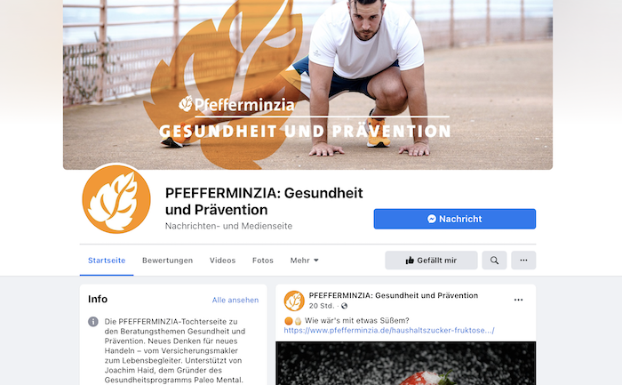 Neue Pfefferminzia-Seite auf Facebook gestartet