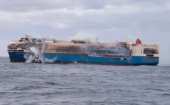 Transportschiff Felicity Ace ist gesunken