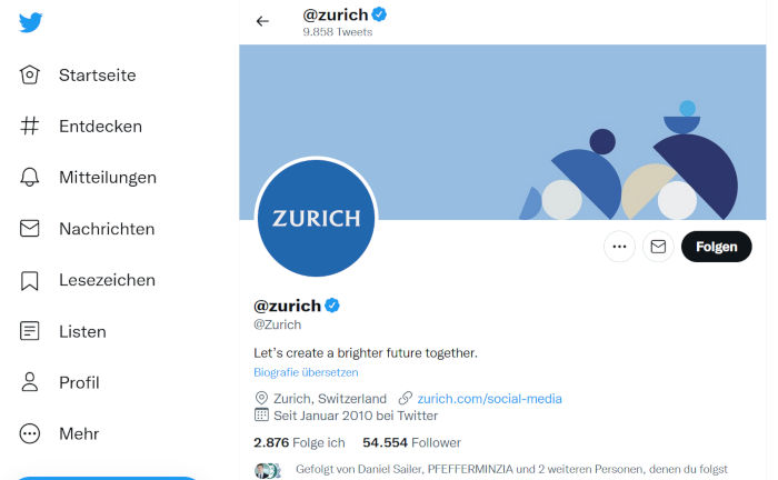 Zurich entfernt das Z-Logo