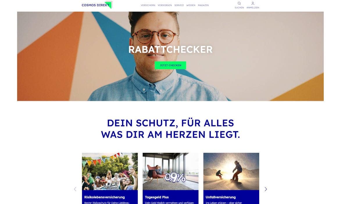 Zehn Versicherer mit Top-Internet-Auftritt