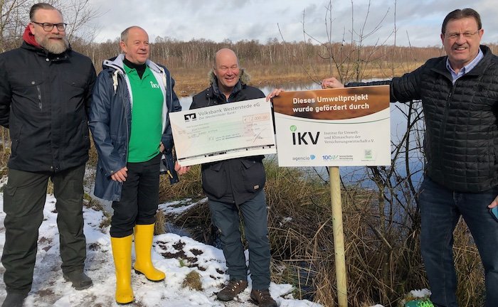 Neuer Verein spendet zum Aufbau und Schutz der Moore