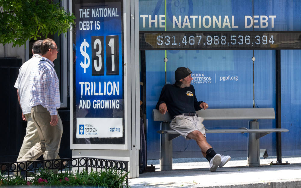 US-Schuldenberg und Schuldenobergrenze im Laufe der Jahre