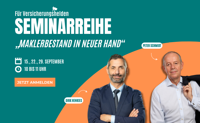 Online-Seminar-Reihe „Maklerbestand in neuer Hand“ – jetzt anmelden!