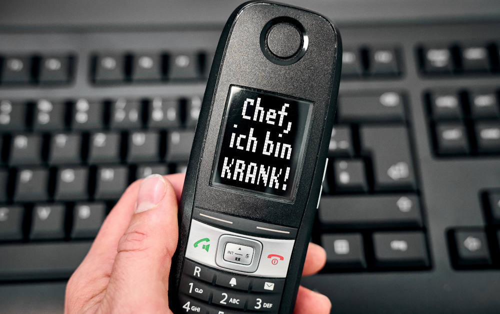 Jeder Dritte findet es okay, wenn man mal krankfeiert