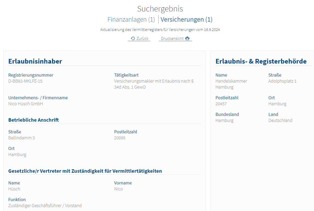 Im Kontext Versicherung arbeiten die Berater der Nico Hüsch GmbH als unabhängige Versicherungsmakler (Quelle: Nico Hüsch)
