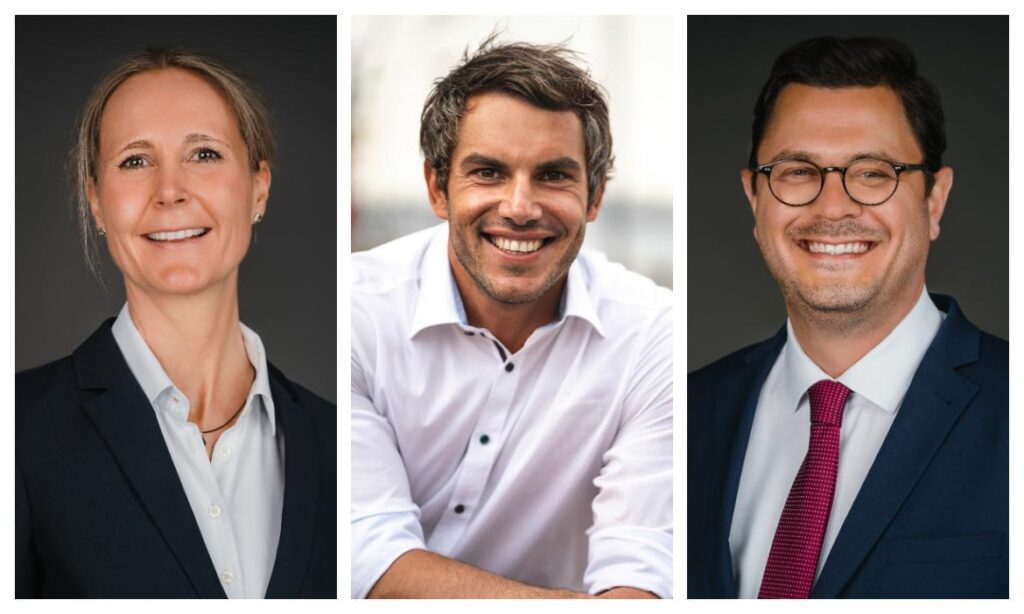 Neu bei Markel (v.l.): Beate Dantele, Simon Dia und Dominik Lindner.