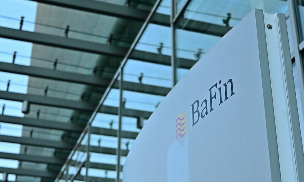 Die Bafin in Frankfurt am Main: Die Behörde hat eine Geldbuße gegen die Talanx verhängt.
