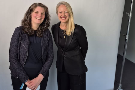 Barbara im Video-Interview mit Leona Spauszus, Geschäftsführerin von Leona Marketing Media (Foto: Pfefferminzia)