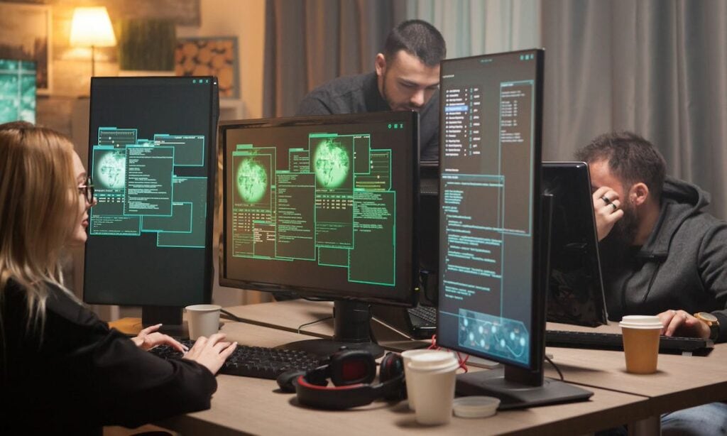 Cyberteam bei der Arbeit: Die Cyberversicherung gehört für alle Firmen, die im Internet unterwegs sind, zu den Muss-Policen.