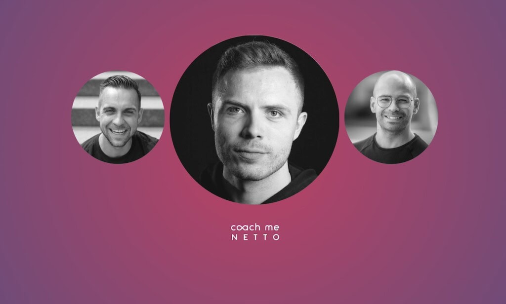 Stephan Busch (links) und Tim Schreitmüller (rechts) von CoachMeNetto interviewen Menschen aus der Branche zum Thema Unternehmertum. Dieses Mal: Benjamin Friedrich.