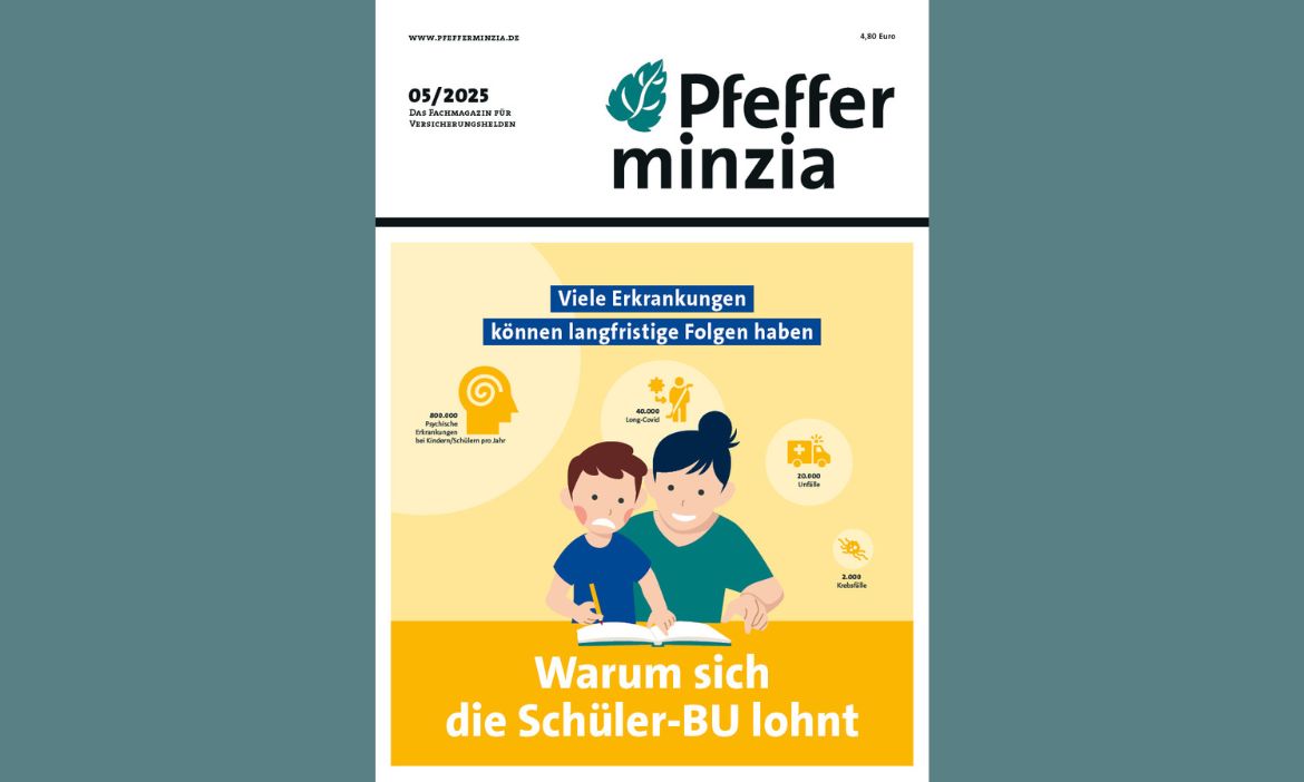 Im Printheft: Maxpool-Blau-Direkt-Interview, Schüler-BU und KV-Markt