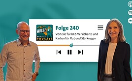 Podcast: Auto-Schutzbriefe und Starkregen-Karten