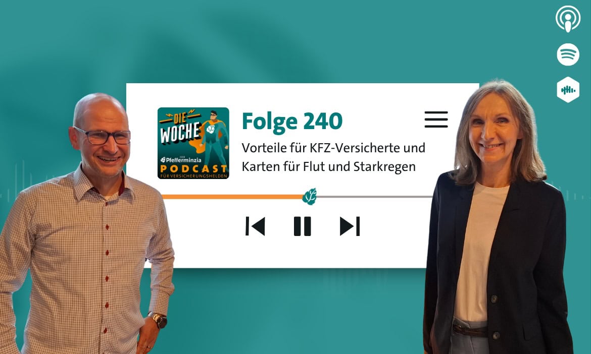 Podcast: Auto-Schutzbriefe und Starkregen-Karten