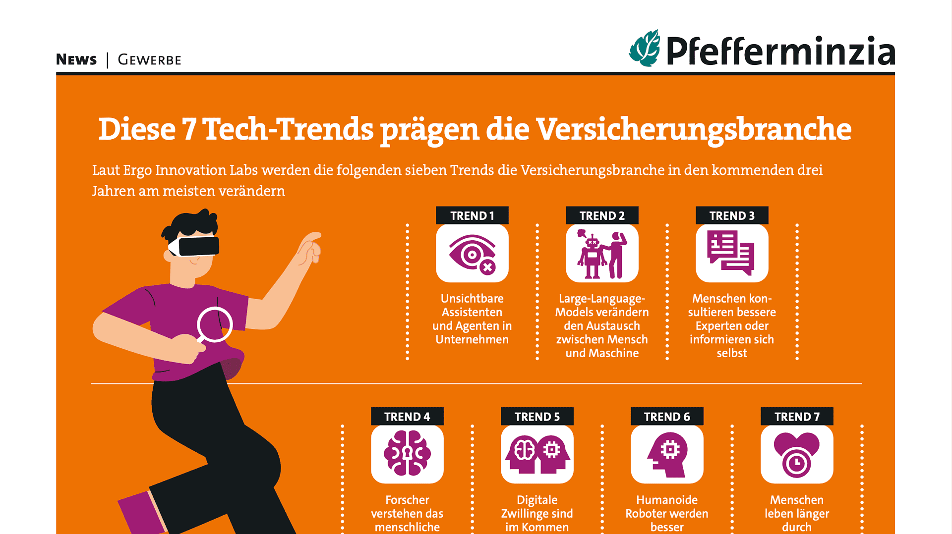 KI-basierte Versicherungen, Innovationen, Technologietrends, Digitalisierung, Versicherungsbranche, Zukunftstechnologien, Robo-Assistenz.