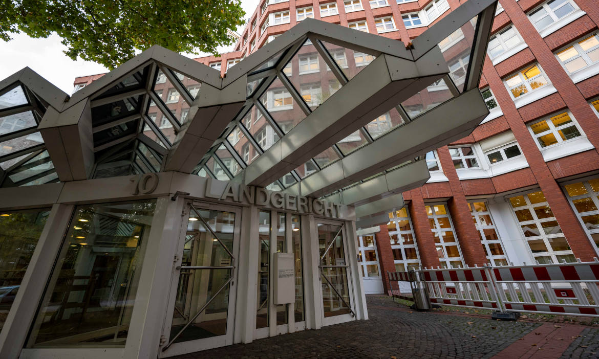 Eingang zum Landgericht Münster: Volksbank zu Schadensersatz verurteilt