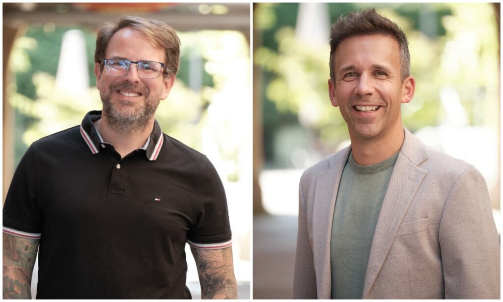 Tino Scraback (links) und Daniel Seeger von Tino Scraback Consulting (TSC) sprechen mit uns im Podcast über Maklerbestände.