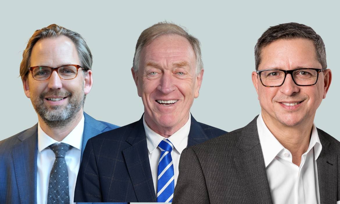 Interessenvertreter (v.l.n.r.): Martin Klein (Votum Verband), Michael H. Heinz (BVK), Norman Wirth (AfW)