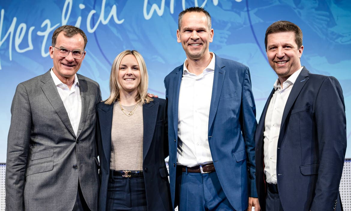 VFM-Geschäftsleitung (v.l.n.r.): Klaus Liebig, Ulla Dörfler (ab 1. Juli), Konrad Schmidt (ab 1. Juli) und Robert Schmidt