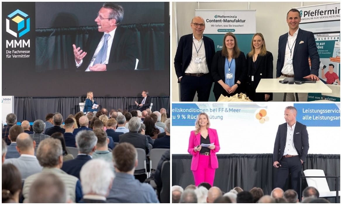 Teilnehmer bei der MMM-Messe 2026, Fachmesse für Finanz- und Versicherungsbranche.