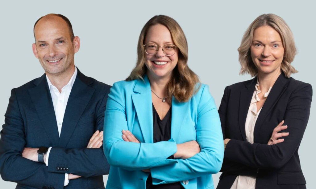 Vorstand der Bavaria-Direkt (v.l.n.r.): Christian Krams (Vorsitzender), Katja Gerke, Mareike Steinmann-Baptist