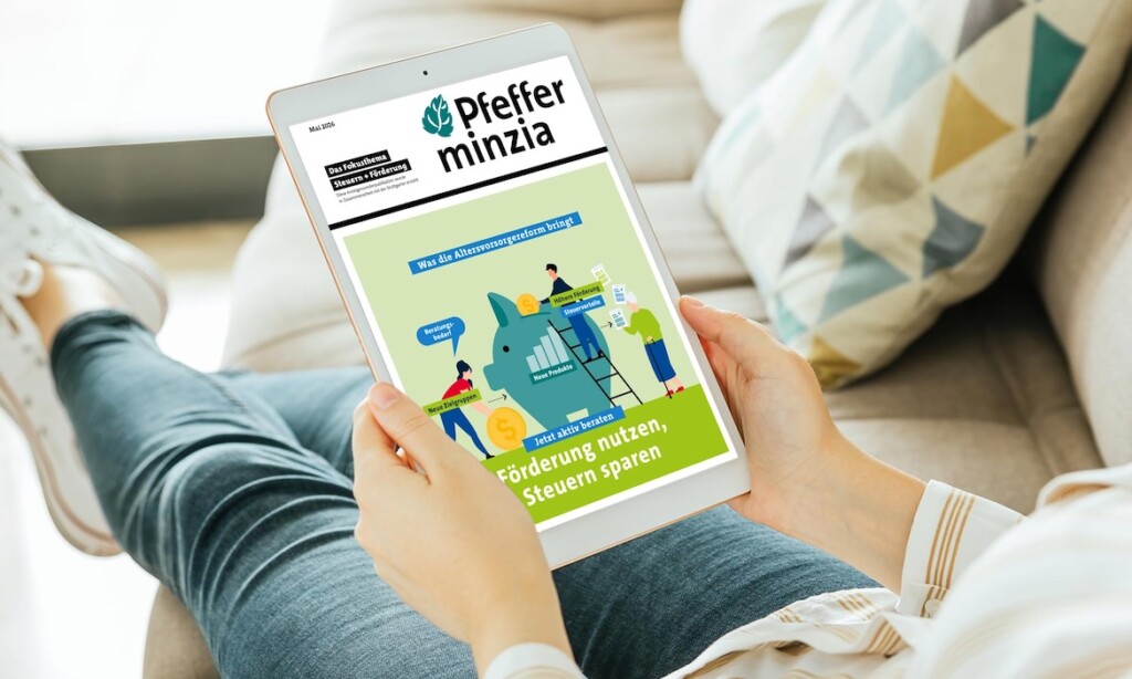 Das Cover unseres neuen eMagazins „Steuern + Förderung“.