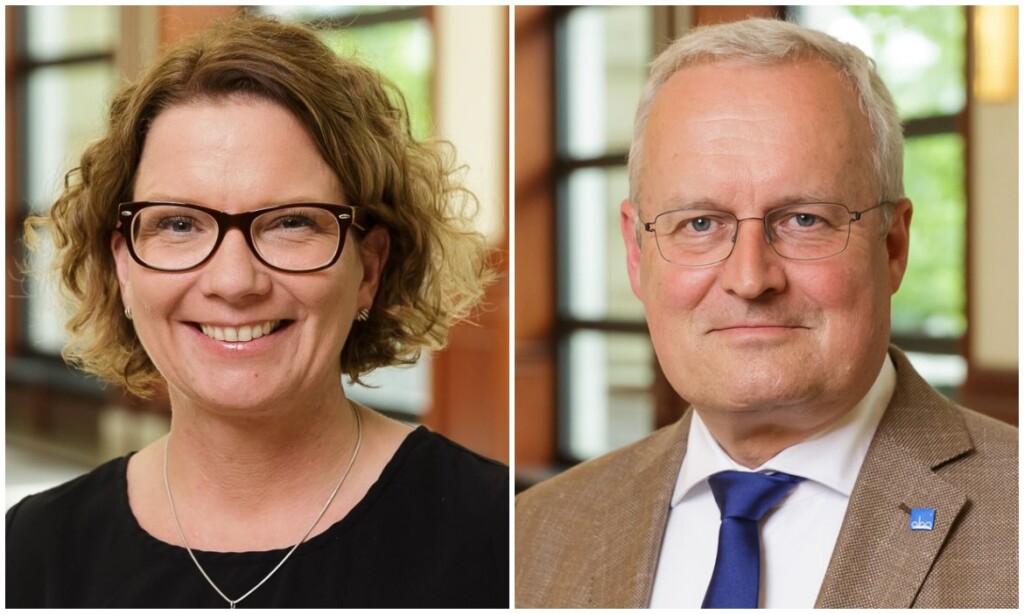 Beate Petry, Vorstandsvorsitzende der Aba, und Klaus Stiefermann, Geschäftsführer der Aba.