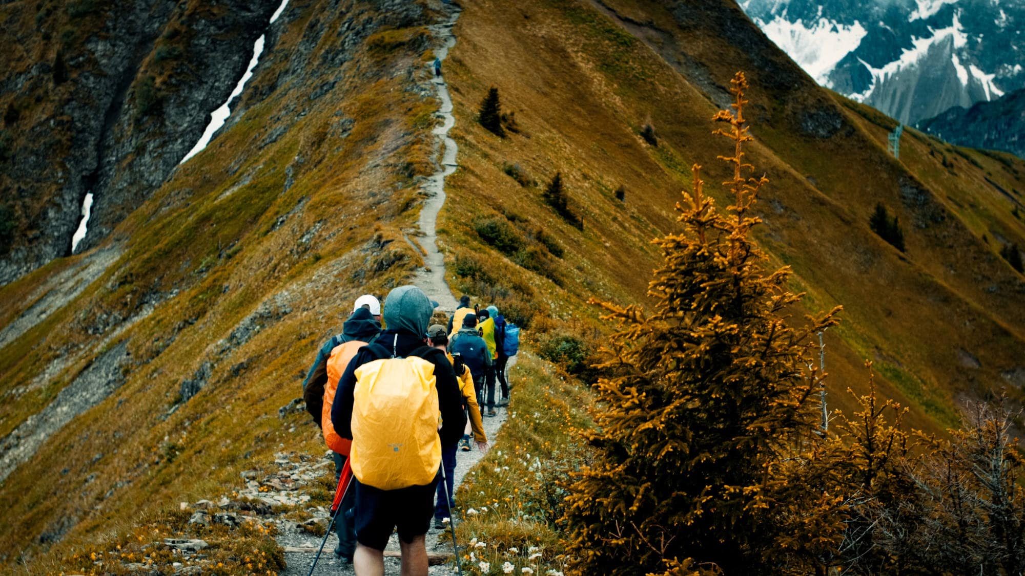 Es geht den Grat entlang, links ein Tal, rechts ein Tal (Foto: Nick Bruckner)