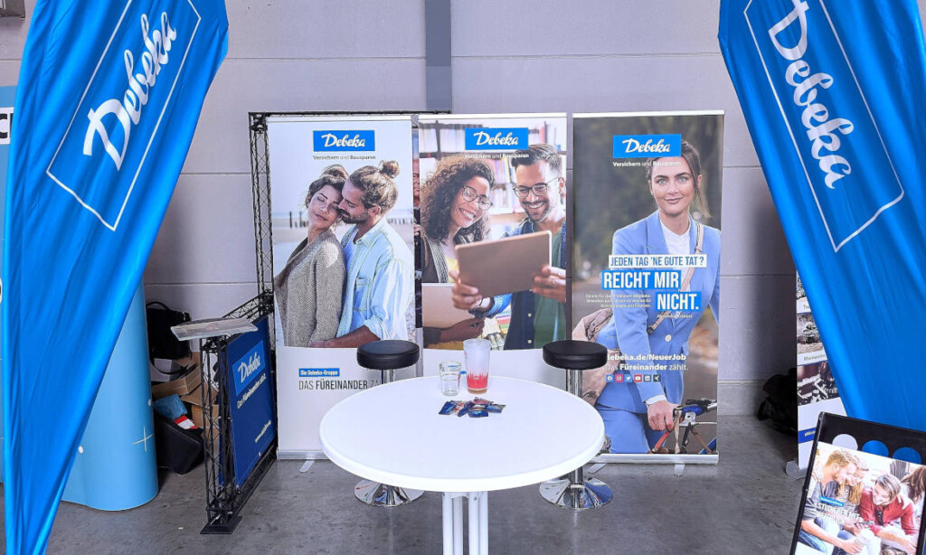 Messestand der Debeka: Der Versicherer liegt in der Liste der Kundenfavoriten vorn