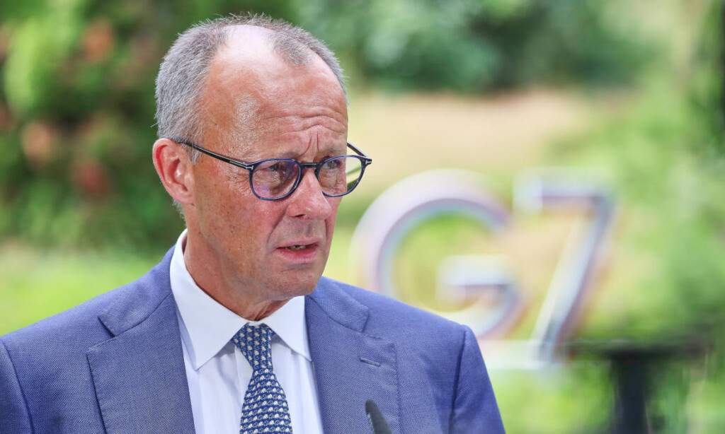 Bundeskanzler Friedrich Merz auf dem G7-Treffen im französischen Evian