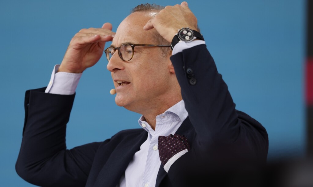 Oliver Bäte, Vorstandsvorsitzender der Allianz, bei einem Digitalkongress: Der Versicherungsmanager fordert mehr Kapitaldeckung in den deutschen Sozialsystemen.