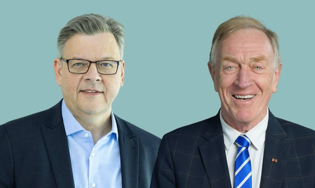 Bafin-Exekutivdirektor Thorsten Pötzsch (links) und BVK-Präsident Michael H. Heinz: Aufsichtsrechtliche Verantwortung für die Werbeinhalte