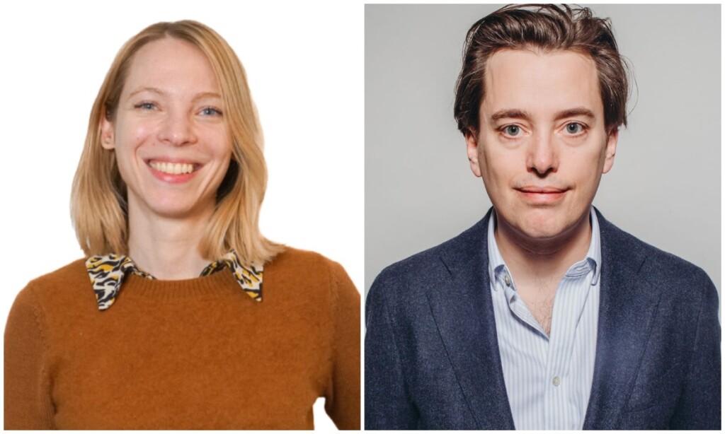 Nele Wollert ist Vertriebschefin bei Muffintech, Vincenz Klemm ist Mitgründer und Geschäftsführer von Baobab Risk Solutions.