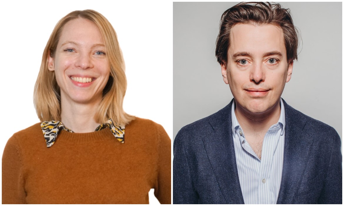 Nele Wollert ist Vertriebschefin bei Muffintech, Vincenz Klemm ist Mitgründer und Geschäftsführer von Baobab Risk Solutions.